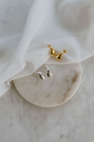 Orecchini A Goccia In Oro 14k Placcato, Donna - Pendenti A Goccia D'Acqua 9,2 Cm, Ipoallergenici In Acciaio 316L