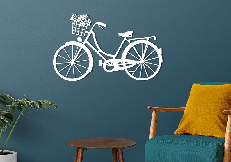 Bike Metal Wall Art Cyclist Decor Wall Hangings Bike Decor Etsy