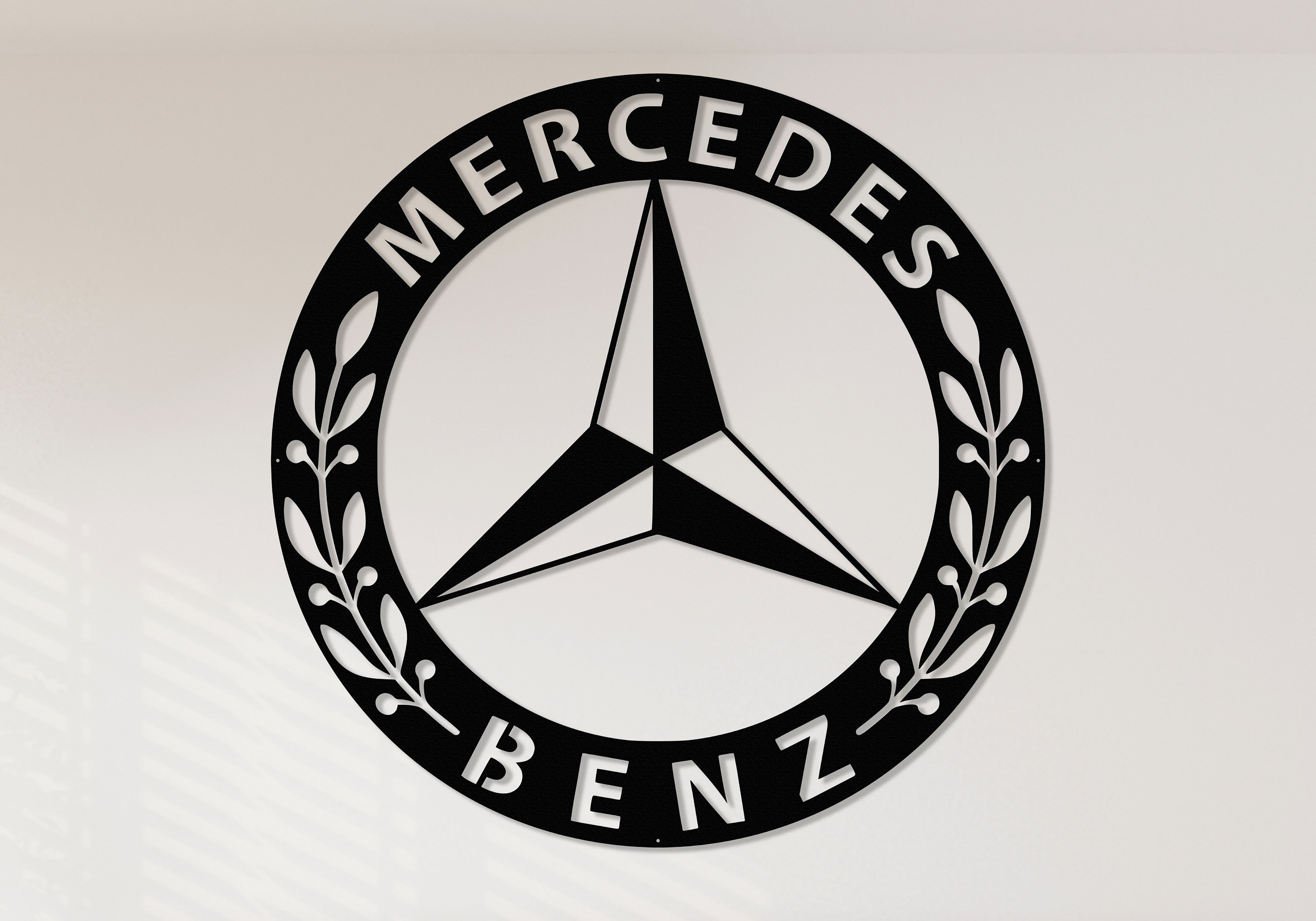 Calcomanía de pared con logotipo de Mercedes-Benz AMG deporte carreras  decoració