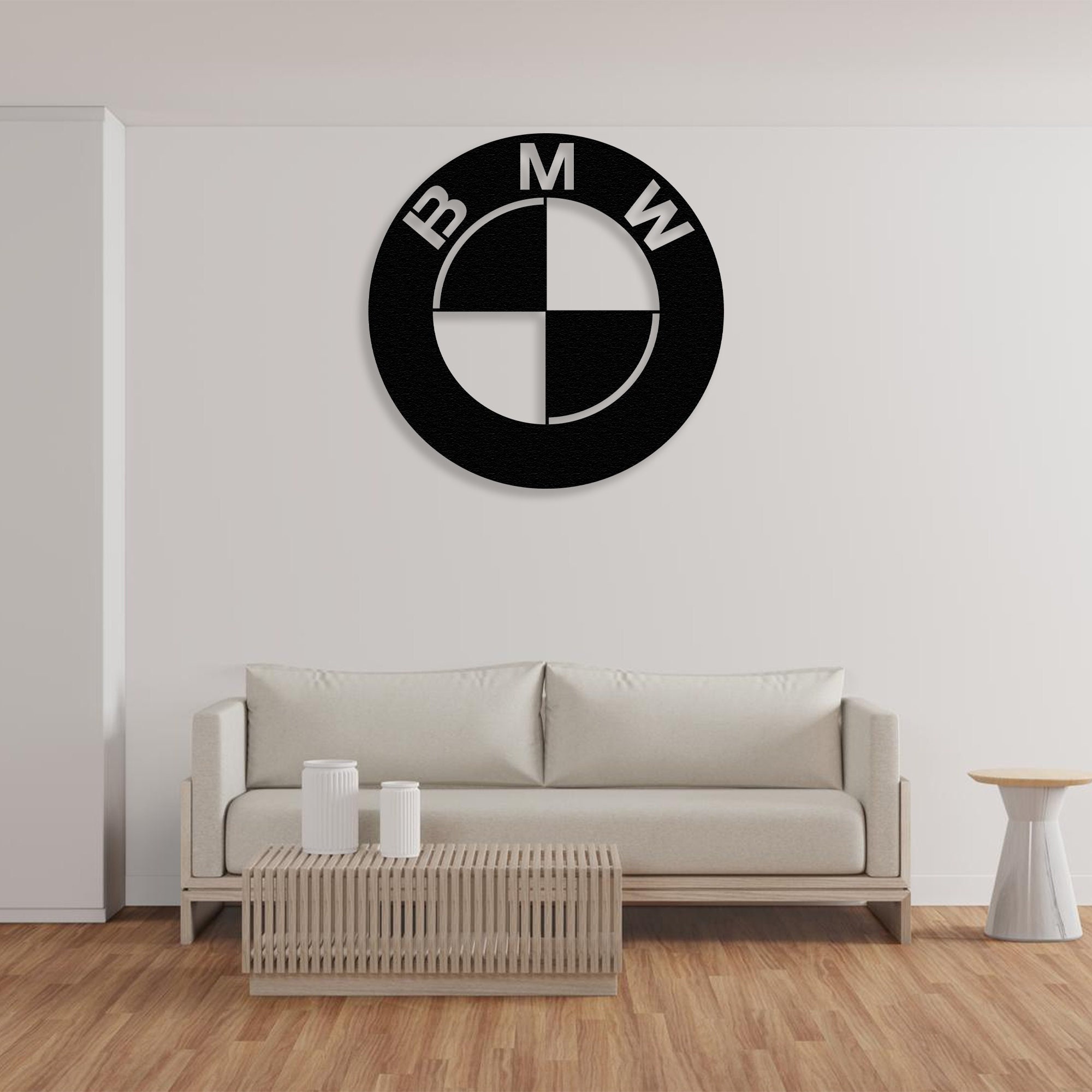 Enamel plaque BMW 20 LOGO collectable sign circle WARRANTY-10 ys metal  emblem