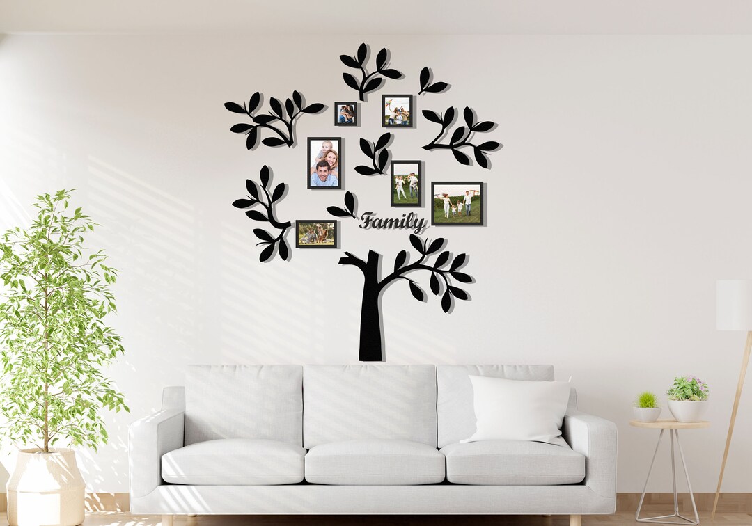 Family Tree Metal Wall Decor Family Photo Tree Tree of Life Etsy