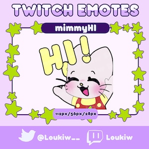 Mimmy HI Emote for Twitch or Discord