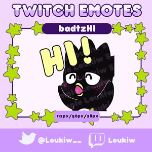 Badtzu - Maru HI Emote for Twitch or Discord