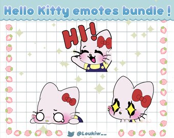 Kitty Emote bundle for Twitch or Discord