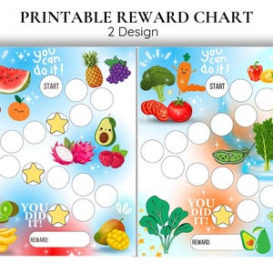 Tableau des fruits pour les enfants, des autocollants de légumes, des aliments sains, de la motivation, des récompenses en classe, des récompenses pour les tout-petits