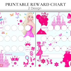 Beloningstabel prinses voor meisjes - zindelijkheidstraining - karweientabel - gedragstabel - stickertabel - slaaptabel - beloningstabel klassikaal