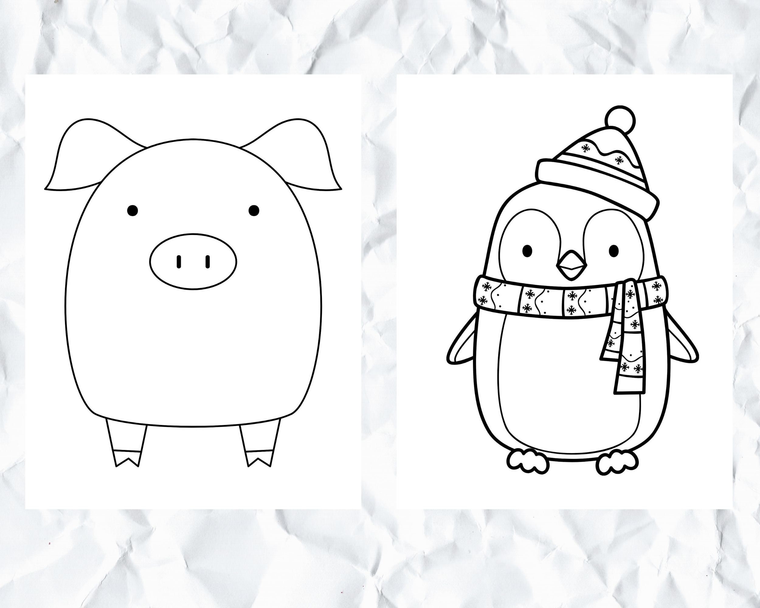 30 Easy Coloring Pages for Kids, Toddlers, Kids Activity Simple ...