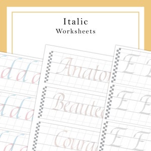 Italic Worksheets