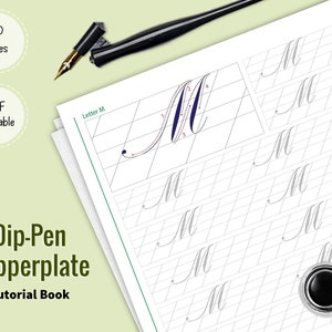 Kupferstich Arbeitsblätter mit Dip-Pen Bild 4