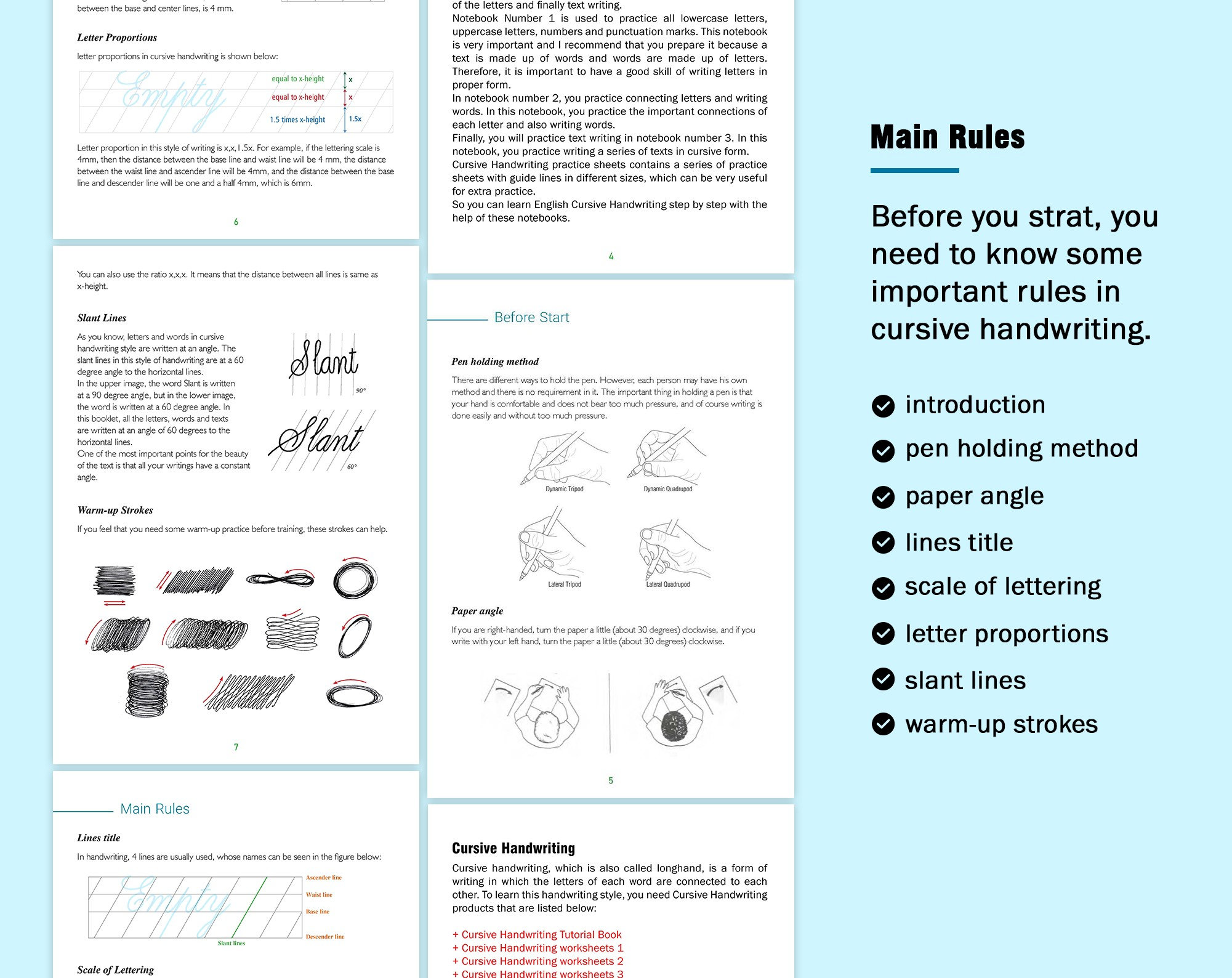 Script Tutorial Handwriting CURSIVE HANDWRITING TUTORIAL - Etsy