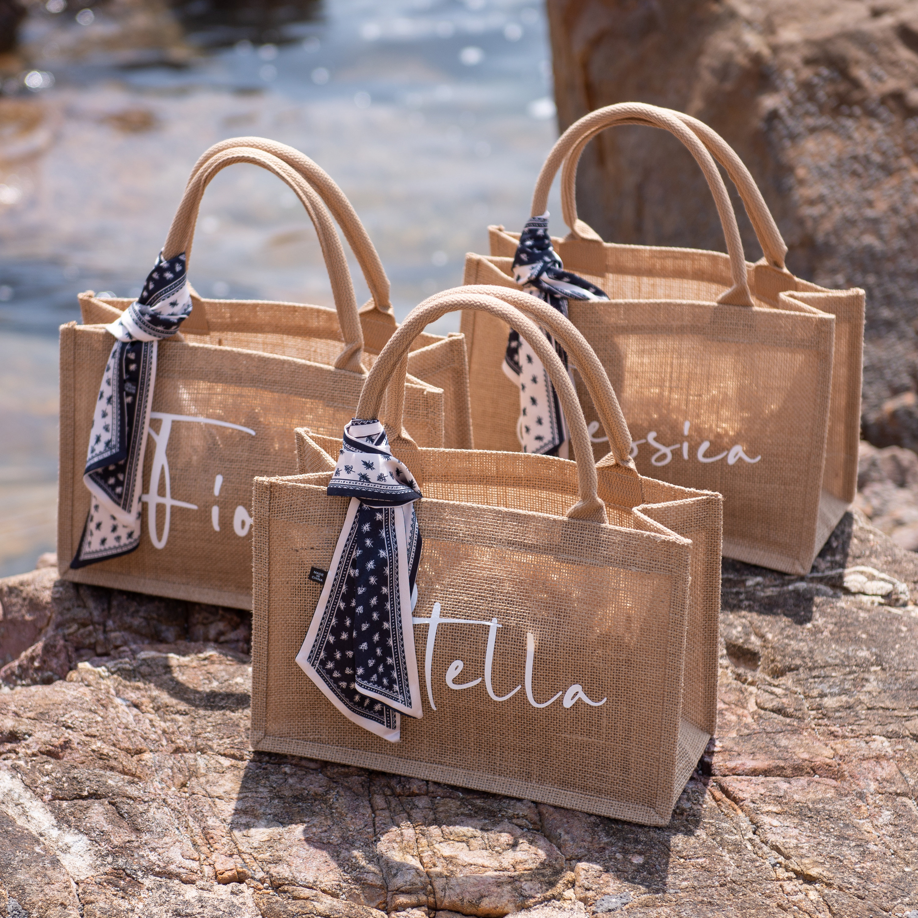 Borse tote da damigella d'onore EVJF personalizzate Nome personalizzato Borsa a tracolla da damigella d'onore Borsa da addio al nubilato da sposa Regali di nozze  1524