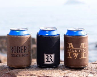 Personalised Koozies, Wedding Party Gifts for Men, Bachelor Party Gifts, Custom Beer Can Holder, Groomsmen Proposal Gifts, Best Man Gift