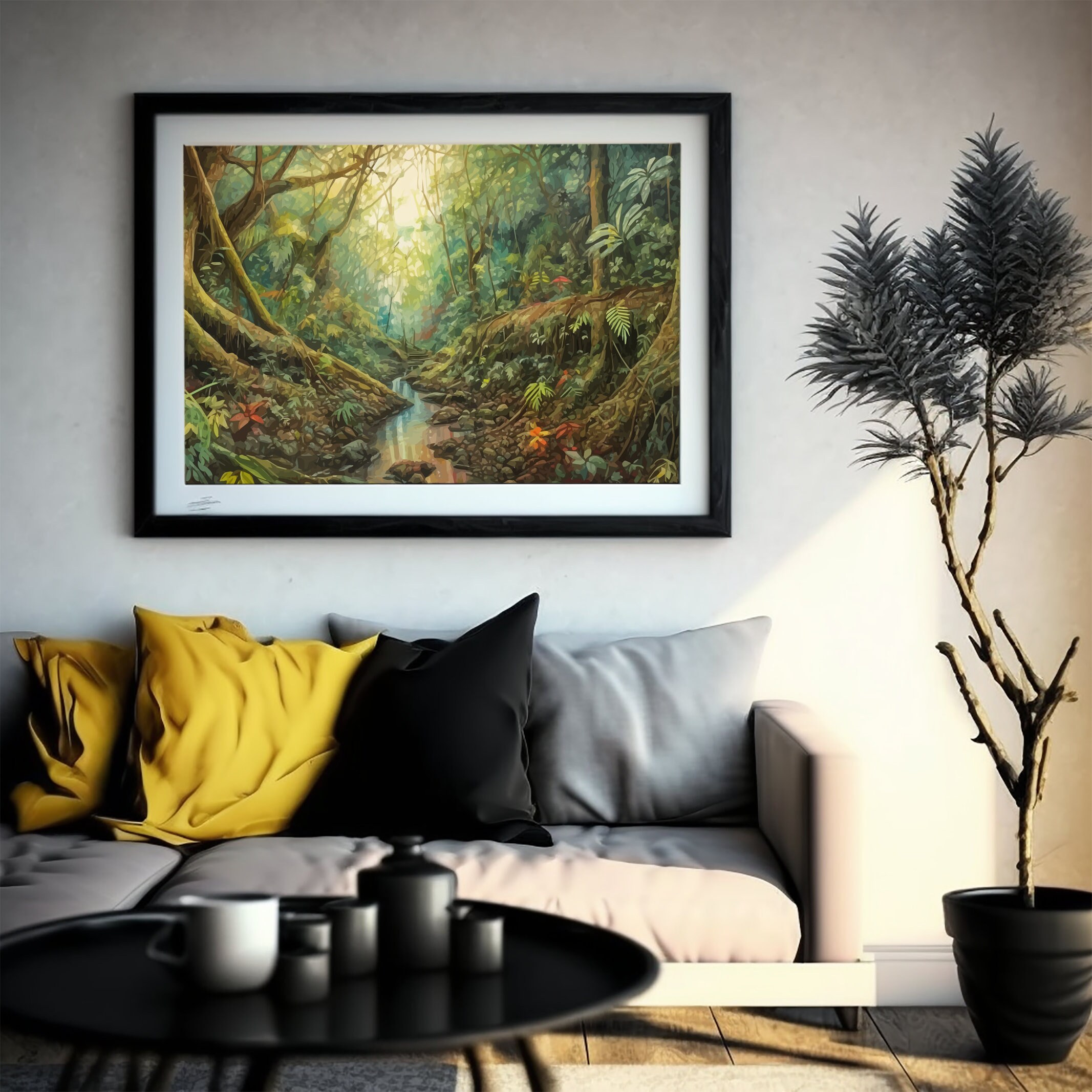 Amazon Rainforest Brazil Art Print Tropical Rainforest Wall Etsy
