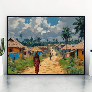 Igbo Travel Printable Wall Art, Nigeria Painting Gifts, Africa Home Decor, Digital Prints Posters, Printable Handmade Art, Digital Download