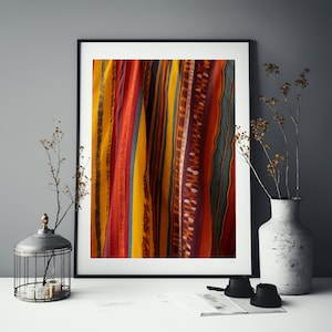 Somali Textiles Art Print: Hido iyo Daqan, East African Decor
