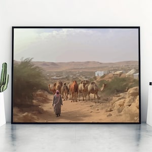 Somali Nomad Wall Art, Somali Poster, East African Home Decor, Gift Print