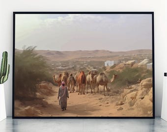 Somali Nomad Wall Art, Somali Poster, East African Home Decor, Gift Print