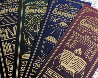 The Page Turners Emporium Gold Foil Bookmark Collection