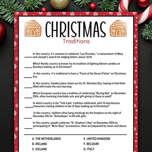 Christmas Traditions, Christmas Printable Games and Activities, Christmas Printables, Christmas Party Games, Christmas Classroom Games
