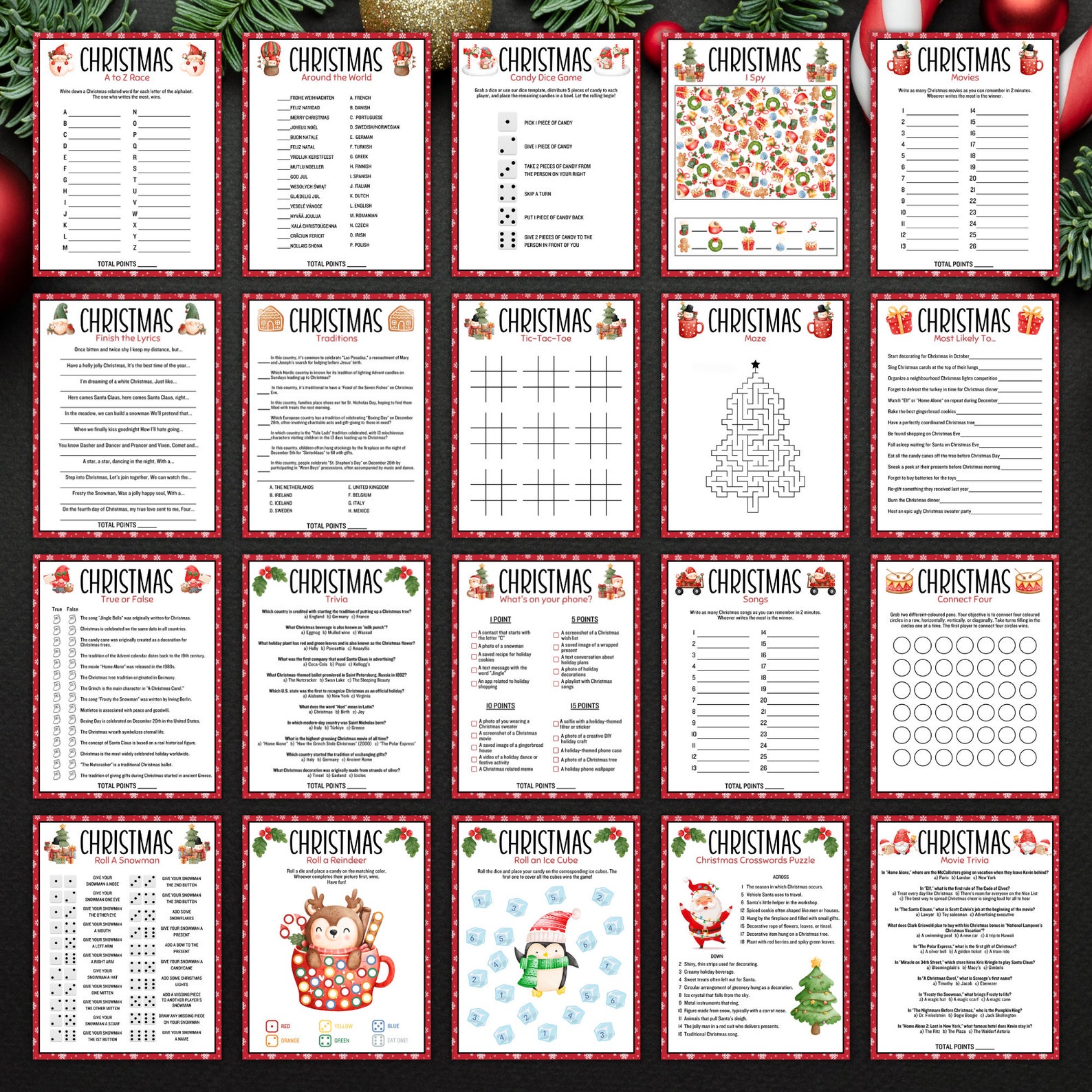 Christmas Games Printable Christmas - Il 1588xN.6201277545 Hfie 