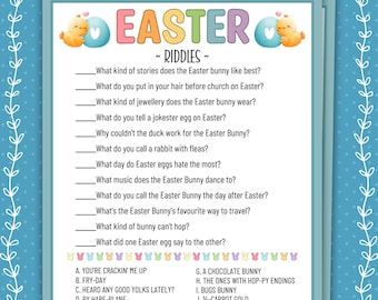 Acertijos de Pascua, Juegos y actividades de Pascua imprimibles, Juegos de fiesta de Pascua, Juegos de aula de Pascua, Juegos familiares de Pascua, Actividades imprimibles