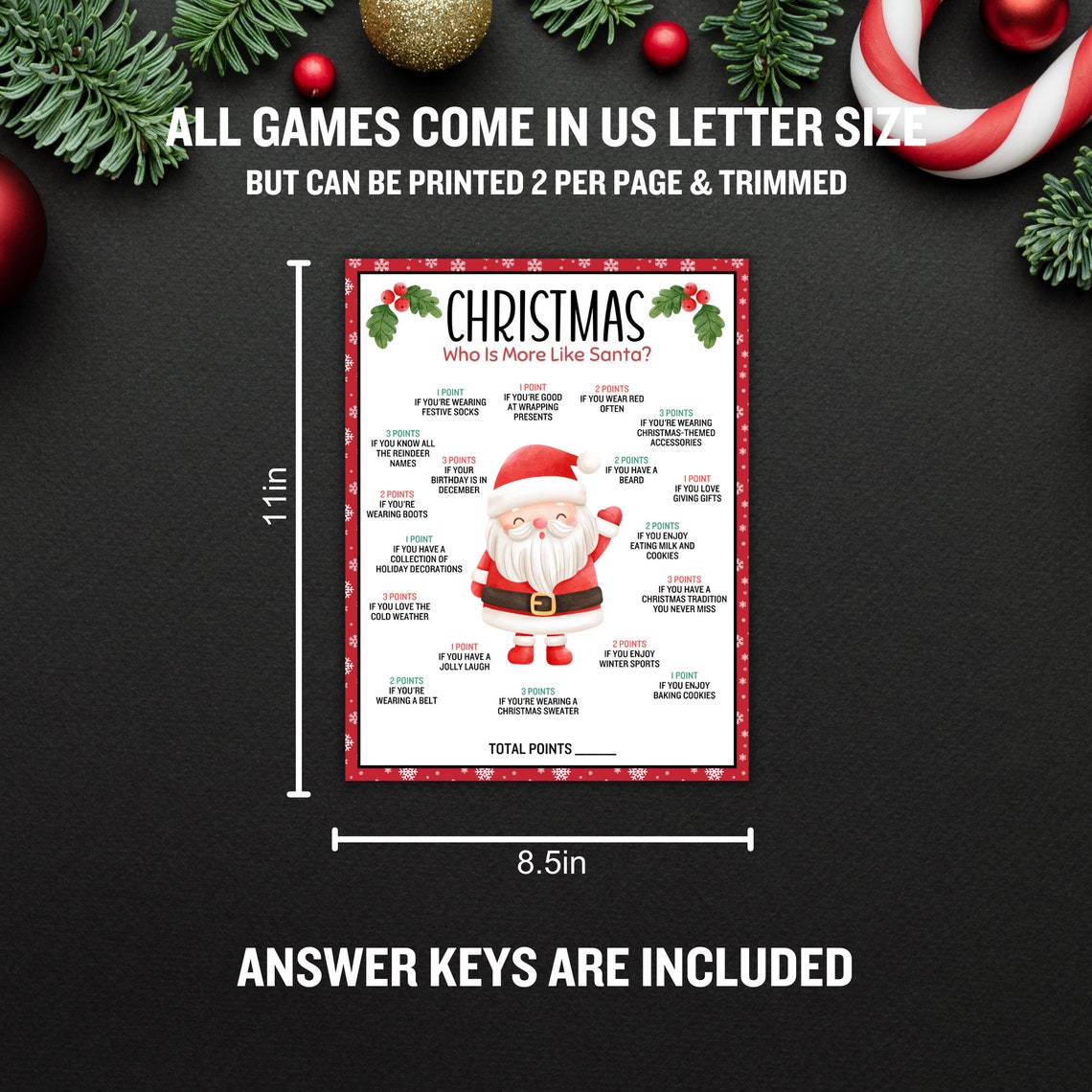 Christmas Games Printable , Christmas Bundle , Christmas Games , Christmas Family Games ...