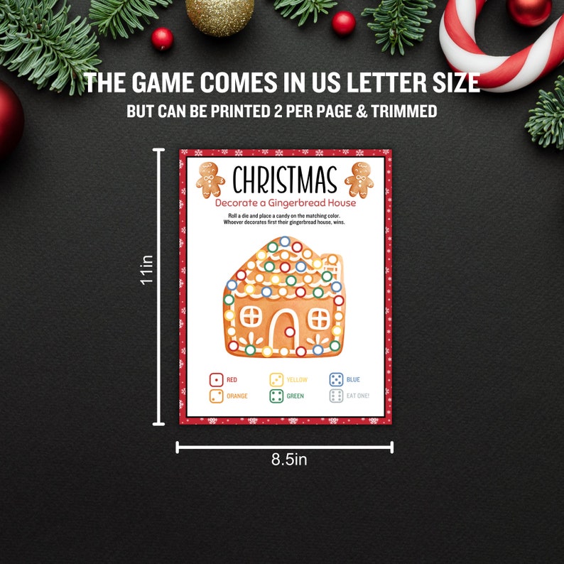Decorate a Gingerbread House , Christmas Games Printable , Christmas ...