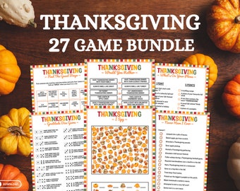 Thanksgiving-Spiele, Thanksgiving-Spiele zum Ausdrucken, Partyspiele und Aktivitäten, Familienspiele, Klassenzimmerspiele, druckbare Aktivitäten