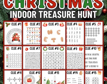Christmas Treasure Hunt , Christmas Gift Hunt , Christmas Find the Gift Game, Christmas Scavenger Hunt, Christmas Activities for Kids