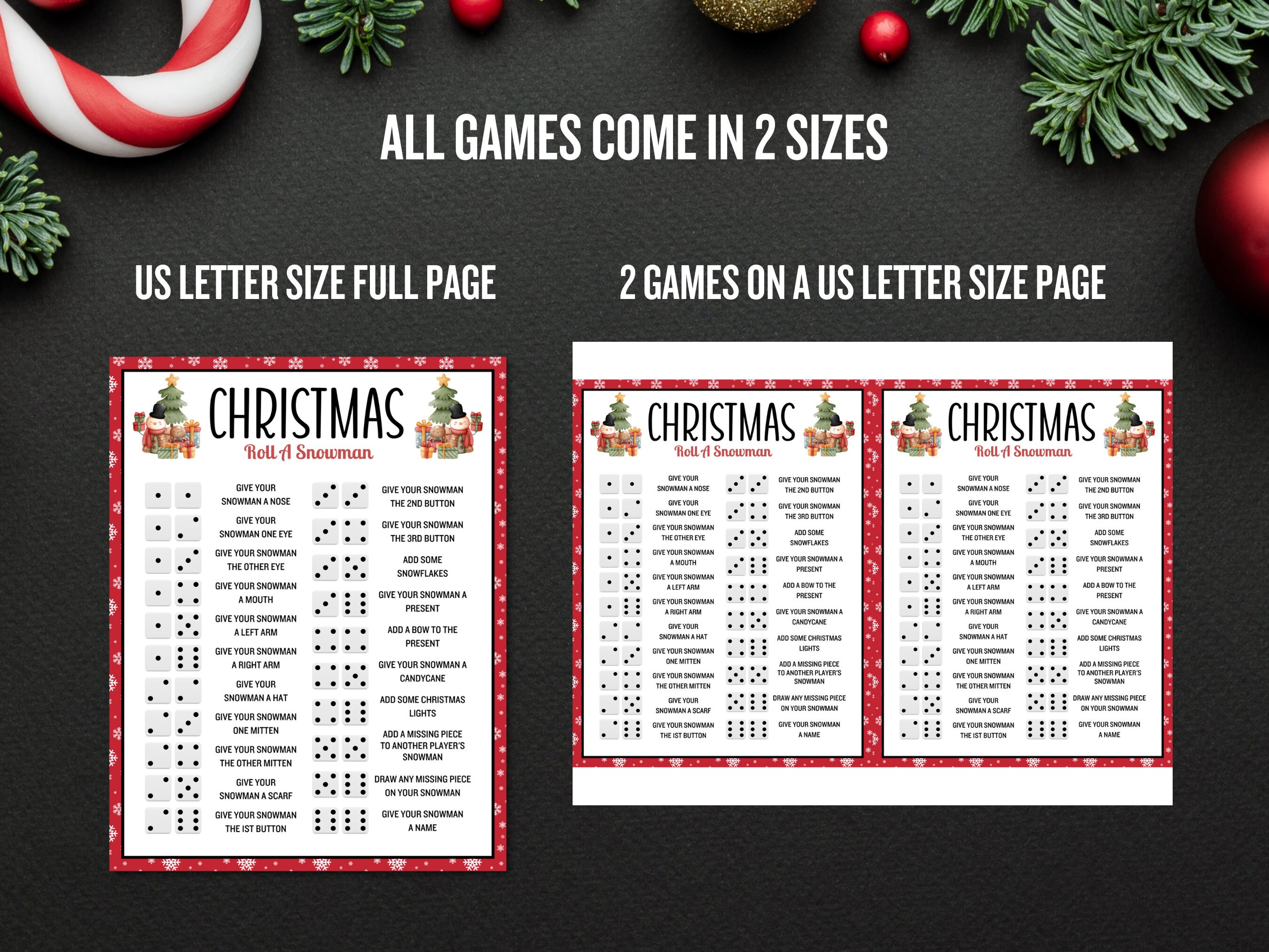 Christmas Games Printable, Christmas Games Bundle, Christmas Games ...