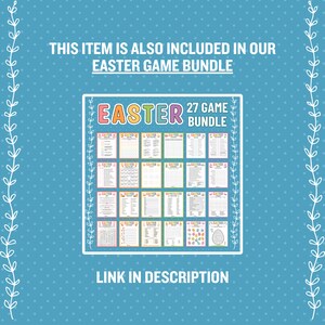 May include: A colorful graphic with the text "EASTER 27 GAME BUNDLE" and a collage of 20 different Easter-themed game cards. The text "LINK IN DESCRIPTION" is at the bottom of the graphic.