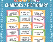 Easter Charades, Easter Pictionary, Easter Classroom Games, Easter Family Games, Easter Party Games, Printable Easter Games and Activities