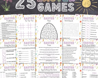 Paasspellen, Paasfeestspellen, Afdrukbare paasspellen, Paasactiviteiten, Familiespellen, Klassikale spellen, Afdrukbare paasactiviteiten voor Pasen