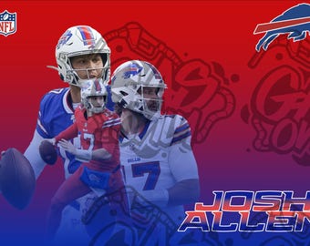Josh Allen, Bills, Football, Digital Download, Tumbler Wrap, Sublimation