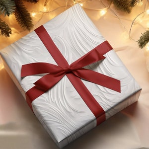 Carta da regalo, elegante carta da regalo neutra bianca e grigia per matrimoni, compleanni, anniversari, Natale, battesimo, fidanzamento, festività.