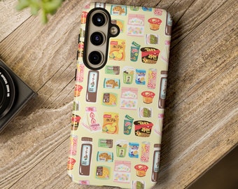 Funda para teléfono con diseño de snacks japoneses: diseño de anime kawaii, funda para Samsung Galaxy y iPhone
