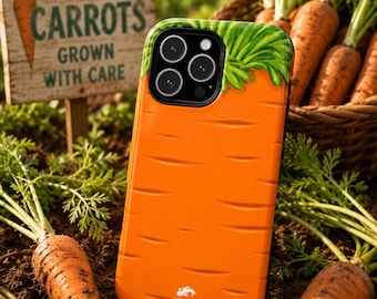 Carrot Phone Case, Funny Vegetable iPhone Case, Whimsical Farmer's Market  Accessory