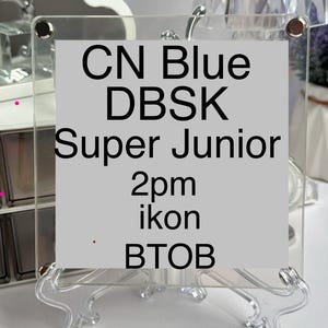 Kpop Group Album puzzel acryl display (aangepast) cnblue super junior ikon DBSK TVXQ btob 14.00 uur