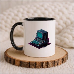 Software Engineer Retro Computer Mug, Coder Gift, Tech Programmer Cup