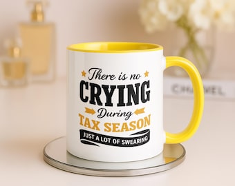 Mug comptable amusant, tasse à café pour la saison des impôts, cadeau comptable CPA