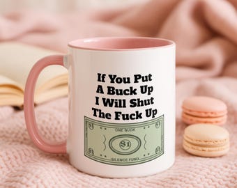 Mug sarcastique drôle, tasse à café avec un gros mot, cadeau pour bâillonner un collègue, tasse blague ta gueule, humour pour le conseil du barman, cadeau de bureau sarcastique, tasse impertinente