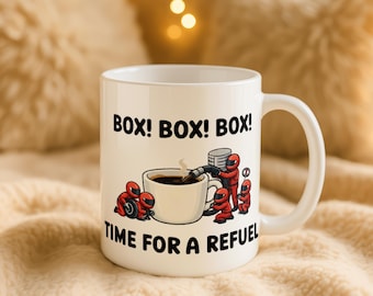 Tasse à café arrêt au stand pour sport automobile, tasse de ravitaillement amusante pour le jour de la course, cadeau en céramique pour boisson