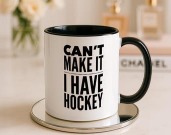 Tasse de hockey amusante, je ne peux pas faire que j'aie du hockey, tasse d'humour sportif