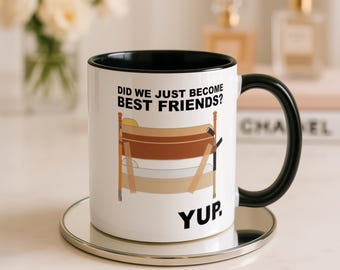 Mug beaux-frères, tasse en céramique citation d'amis, cadeau pour fan de films de comédie