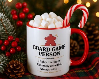 Mug définition de personnage de jeu de société, tasse à café pour gamer sur table, cadeau humoristique Meeple