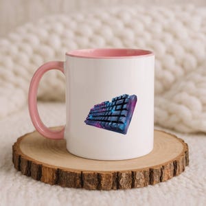Programmer Mug, Software Developer Coffee Cup, Coder Gift, Computer Science Mug Pink