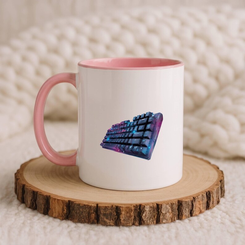 Programmer Mug, Software Developer Coffee Cup, Coder Gift, Computer Science Mug Pink