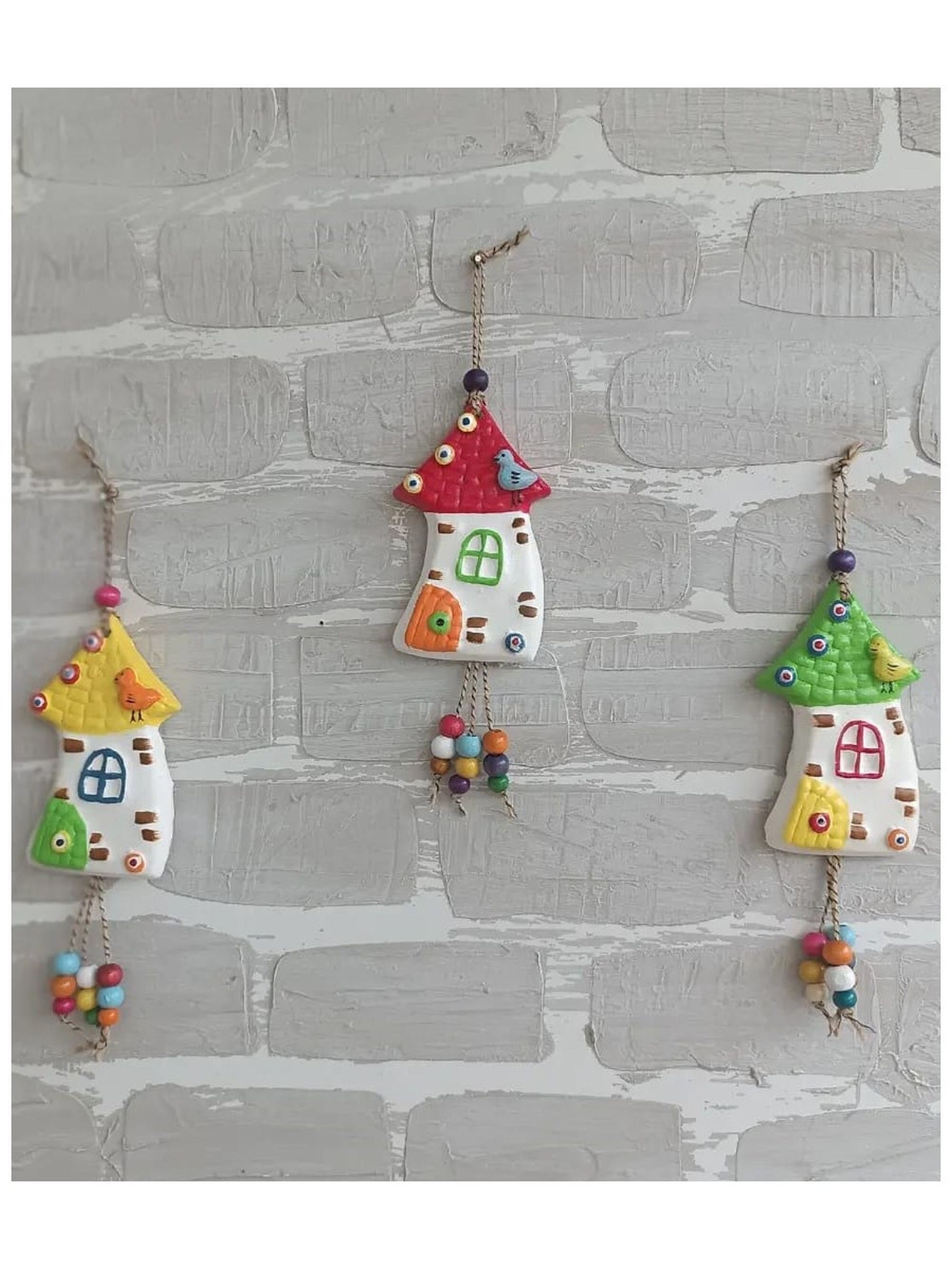 Hand-painted House-shaped Wall, Balcony Decor, Garden Decoration With Different Color Options - Etsy