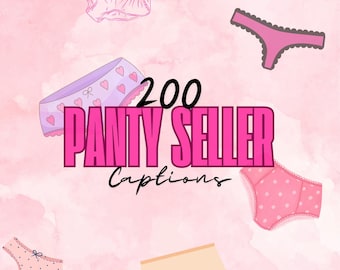200 Panty Seller Captions | Adult Creators | Onlyfans | Fansly | Twitter + more