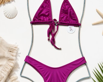 Bikini for Trans "3-Piece Bikini Set for Trans Women – 1 Adjustable Top -1 Tucking Bikini Bottom -1 Knicker